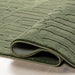 Washable Forest Green Plush Rug Made From Recycled PET Yarn