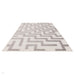 Washable Freja Cove Modern Abstract Soft-Touch Hi-Low Textured Flatweave Grey Rug