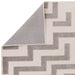 Washable Freja Cove Modern Abstract Soft-Touch Hi-Low Textured Flatweave Grey Rug