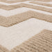 Washable Freja Cove Modern Abstract Soft-Touch Hi-Low Textured Flatweave Sand/Natural Rug