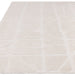 Washable Freja Method Modern Abstract Soft-Touch Hi-Low Textured Flatweave Ivory Rug