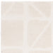 Washable Freja Method Modern Abstract Soft-Touch Hi-Low Textured Flatweave Ivory Rug