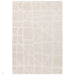 Washable Freja Method Modern Abstract Soft-Touch Hi-Low Textured Flatweave Ivory Rug