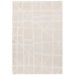 Washable Freja Method Modern Abstract Soft-Touch Hi-Low Textured Flatweave Ivory Rug