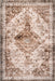 Washable Geometric Area Rug 152x244 cm Beige