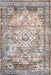 Washable Geometric Rug 160x230 cm in Rust