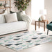 Washable Green Fir Tree Rug for Home Decor