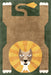 Washable Green Lion Area Rug for Playroom and Nursery