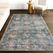 Washable Green Spill Proof Rug for High Traffic Areas