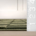 Washable Green Textured Rug 140cm x 200cm