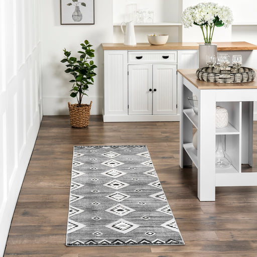 Washable Grey Rug for Busy Households 150x240 cm