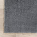 Washable Grey Solid Nori Rug for Living Room