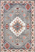 Washable Grey Southwestern Rug Stain Resistant 120x180 cm