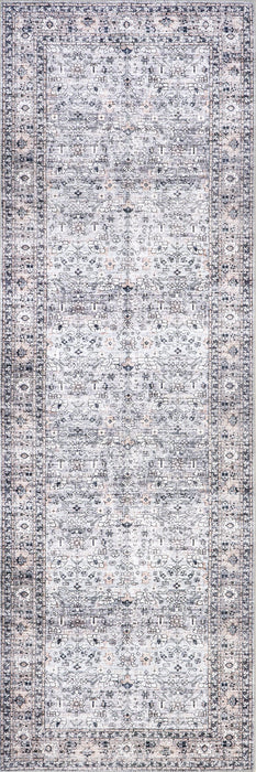 Washable Grey Spill Proof Area Rug 120x180 cm