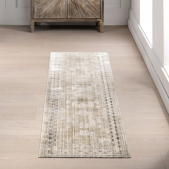 Washable Indoor Outdoor Rug 120x180 cm Beige