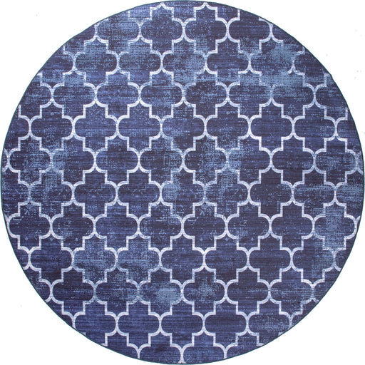 Washable Indoor Outdoor Rug 160 cm Dark Blue