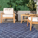 Washable Indoor Outdoor Rug 90x150 cm Dark Blue