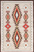 Washable Ivory Bohemian Area Rug for Homes