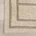 Washable Ivory Geometric Wool Rug 80x150 cm