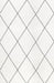 Washable Ivory Trellis Shag Rug 160cm x 230cm