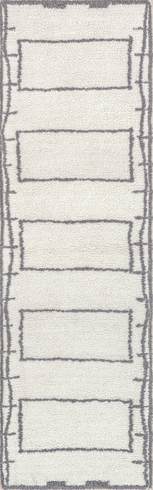 Washable Ivory Wool Area Rug for Home Comfort