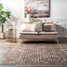 Washable Jute-Inspired Maze Rug 170x240 cm