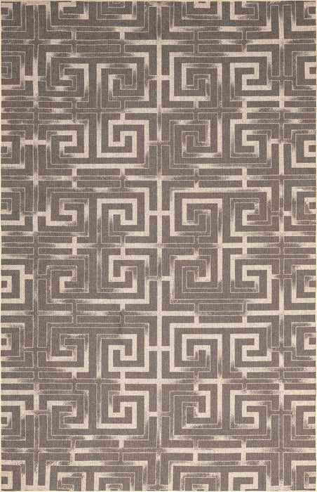 Washable Jute-Inspired Maze Rug 170x240 cm