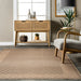 Washable Jute-Look Crosshatch Rug for Home Decor