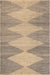 Washable Jute Look Pyramids Rug for Home Decor 90x150 cm