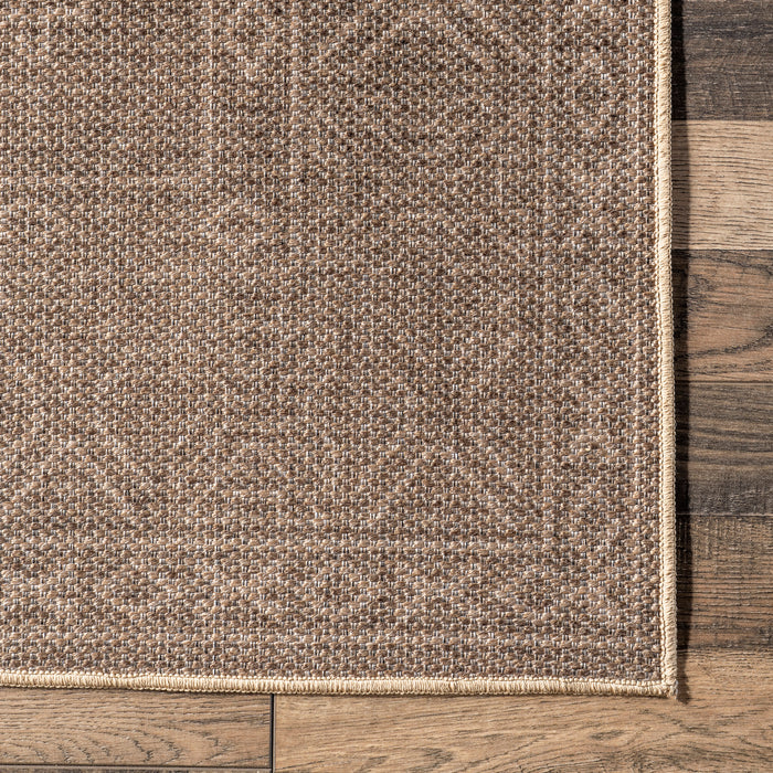 Washable Jute Look Rug 120x180 Cm Taupe