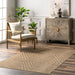 Washable Jute Look Rug 160x230 cm Stain Resistant