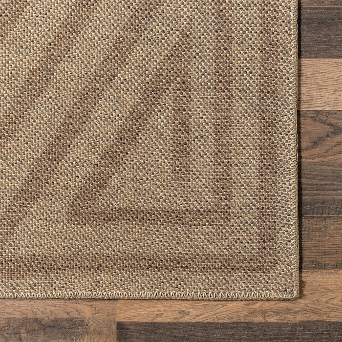 Washable Jute Look Rug 160x230 cm Stain Resistant