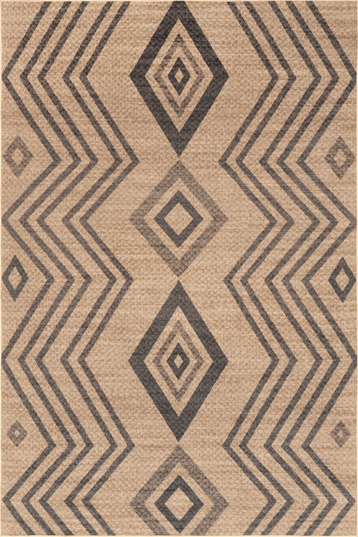 Washable Jute Look Rug 170x240 cm Natural Design