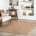 Washable Jute Look Trellis Rug 160x230 cm Ivory