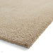 Washable Kara Plush Soft Plain Eco-Friendly Recycled Polyester Shaggy Beige Rug