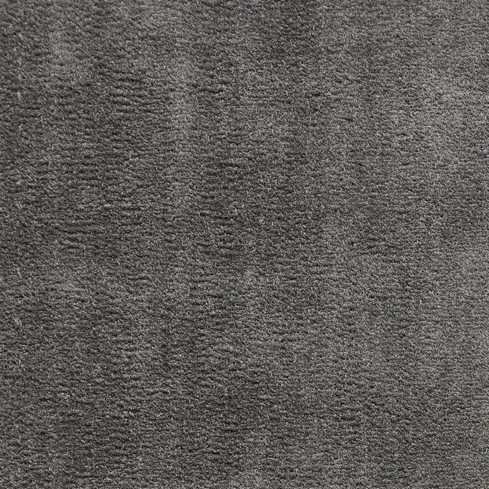 Washable Kara Plush Soft Plain Eco-Friendly Recycled Polyester Shaggy Charcoal Rug