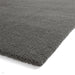 Washable Kara Plush Soft Plain Eco-Friendly Recycled Polyester Shaggy Charcoal Rug