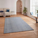 Washable Kara Plush Soft Plain Eco-Friendly Recycled Polyester Shaggy Light Blue Rug