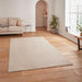 Washable Kara Plush Soft Plain Eco-Friendly Recycled Polyester Shaggy Linen Rug