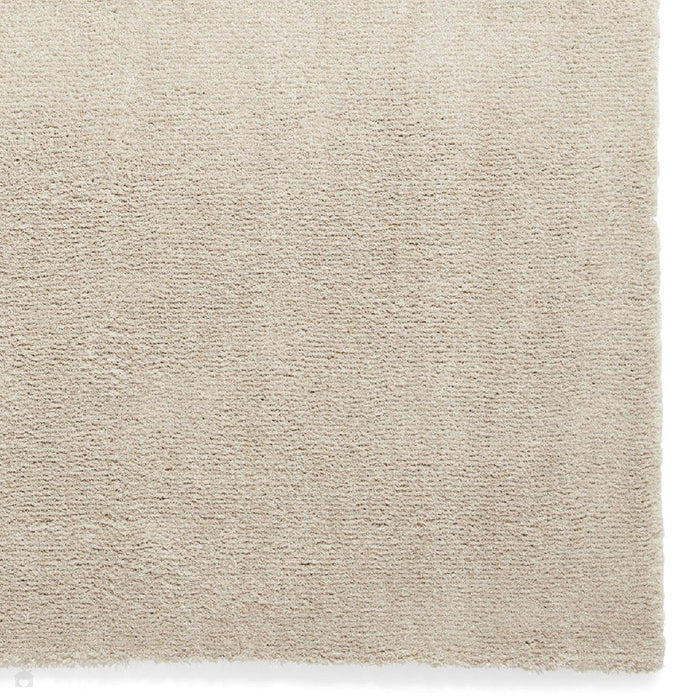 Washable Kara Plush Soft Plain Eco-Friendly Recycled Polyester Shaggy Linen Rug