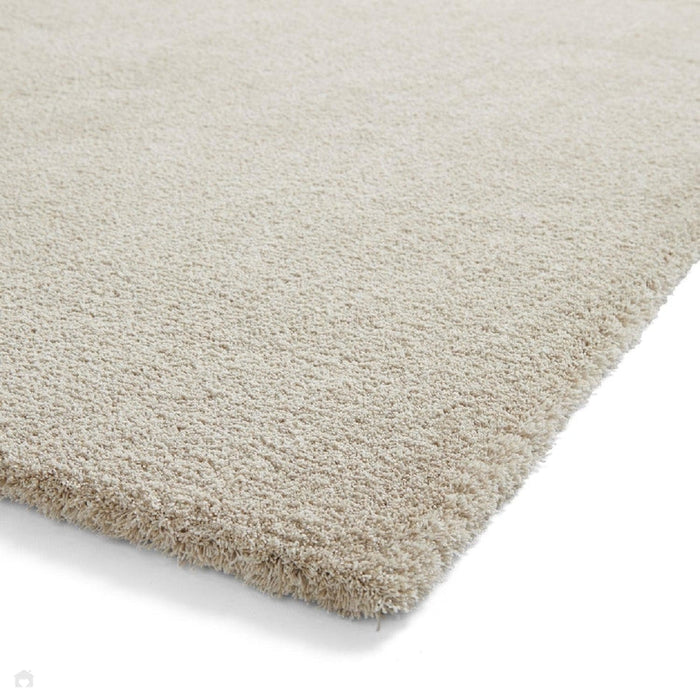 Washable Kara Plush Soft Plain Eco-Friendly Recycled Polyester Shaggy Linen Rug