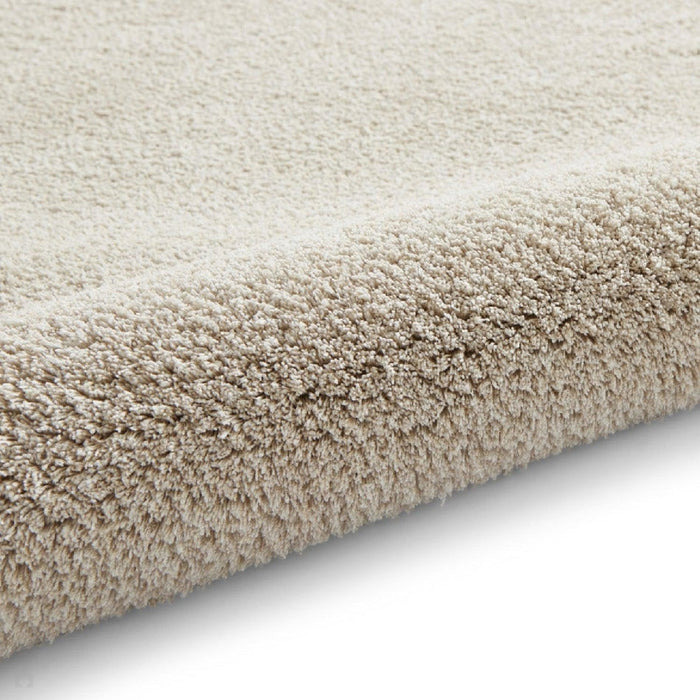 Washable Kara Plush Soft Plain Eco-Friendly Recycled Polyester Shaggy Linen Rug