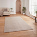 Washable Kara Plush Soft Plain Eco-Friendly Recycled Polyester Shaggy Silver Rug