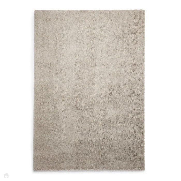 Washable Kara Plush Soft Plain Eco-Friendly Recycled Polyester Shaggy Silver Rug