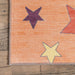 Washable Kids Star Area Rug for Nursery and Playroom