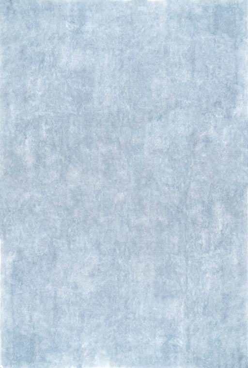 Washable Light Blue Shag Area Rug 120x180 cm