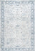 Washable Light Blue Vintage Area Rug by Lauren Liess