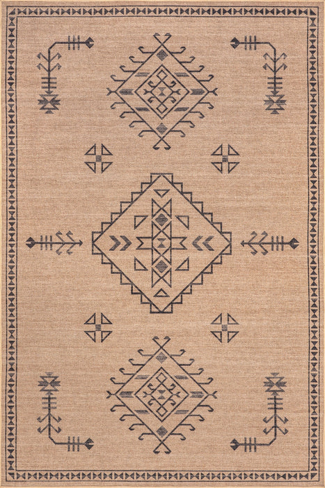 Washable Light Brown Jute Rug 120x180 cm