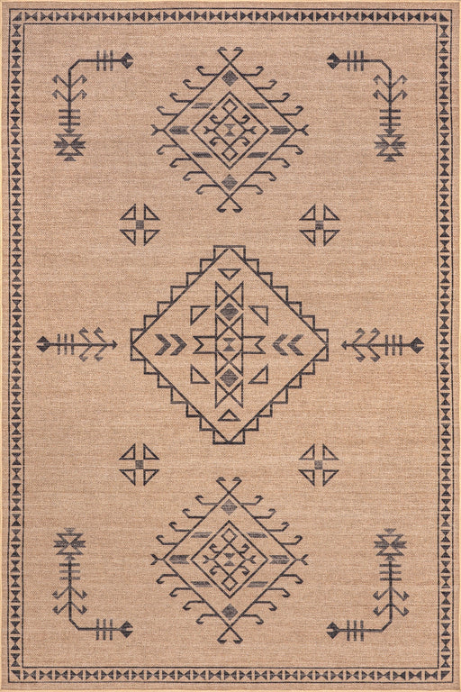 Washable Light Brown Jute Rug 120x180 cm