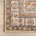 Washable Light Brown Medallion Area Rug 160x230 cm